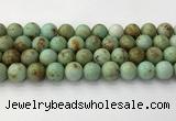 CNT419 15.5 inches 12mm round mongolian turquoise beads wholesale