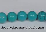 CNT43 16 inches 12mm round turquoise beads wholesale