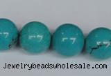 CNT46 16 inches 18mm round turquoise beads wholesale