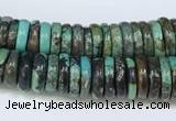 CNT504 15.5 inches 3*6mm - 4*10mm nuggets turquoise gemstone beads