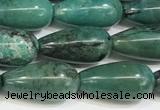 CNT514 15.5 inches 8*16mm teardrop turquoise gemstone beads