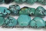 CNT519 15.5 inches 7*9mm - 8*10mm nuggets turquoise gemstone beads