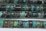 CNT526 15.5 inches 3.5mm - 4mm heishi turquoise gemstone beads