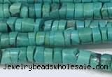 CNT530 15.5 inches 4mm - 4.5mm heishi turquoise gemstone beads