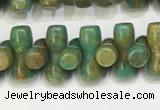 CNT536 15.5 inches 3*9mm turquoise gemstone beads