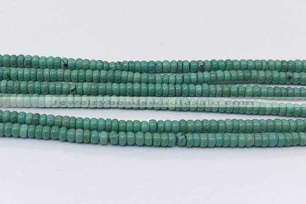 CNT541 15.5 inches 2*4mm - 3*4mm rondelle turquoise gemstone beads