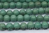 CNT572 15.5 inches 4mm round turquoise gemstone beads