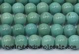 CNT573 15.5 inches 5mm round turquoise gemstone beads