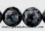 COB23 15 inches 8mm round snowflake obsidian gemstone beads wholesale