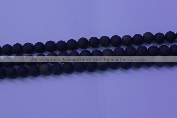 COB279 15.5 inches 8mm round matte golden obsidian beads wholesale