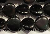 COB468 15.5 inches 12*12mm heart black obsidian beads wholesale