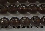 COB600 15.5 inches 6mm round ice black obsidian beads wholesale