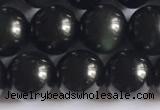 COB722 15.5 inches 8mm round black obsidian gemstone beads