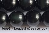 COB723 15.5 inches 10mm round black obsidian gemstone beads