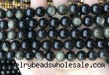 COB768 15.5 inches 10mm round golden obsidian beads wholesale