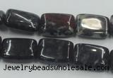 COJ05 15.5 inches 13*18mm rectangle blood jasper gemstone beads