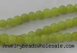 COJ102 15.5 inches 6mm round olive jade beads wholesale