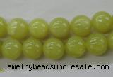 COJ104 15.5 inches 10mm round olive jade beads wholesale