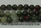 COJ450 15.5 inches 4mm round blood jasper beads wholesale