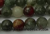 COJ463 15.5 inches 10mm faceted round blood jasper beads wholesale