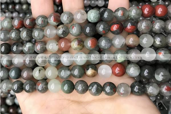 COJ482 15.5 inches 8mm round blood jasper beads wholesale