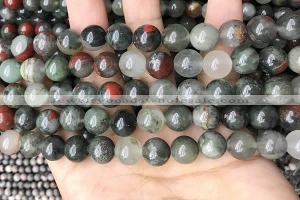 COJ483 15.5 inches 10mm round blood jasper beads wholesale