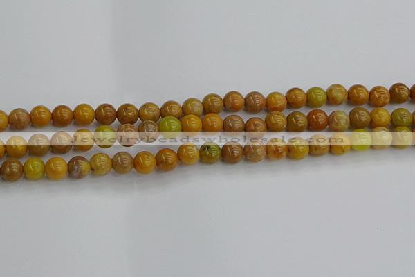 COJ601 15.5 inches 6mm round orpiment jasper beads wholesale