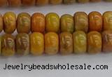 COJ611 15.5 inches 4*6mm rondelle orpiment jasper beads