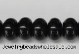 CON24 15.5 inches 10*16mm rondelle black onyx gemstone beads