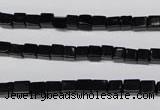 CON30 15.5 inches 4*4mm cube black onyx gemstone beads