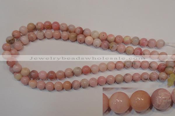 COP1004 15.5 inches 10mm round natural pink opal gemstone beads