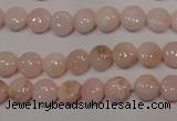 COP1011 15.5 inches 8mm flat round natural pink opal gemstone beads