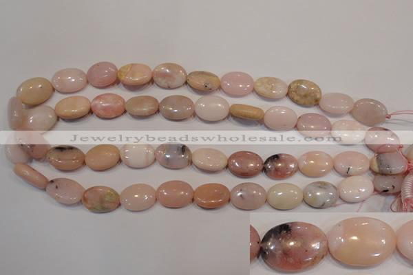 COP1024 15.5 inches 13*18mm oval natural pink opal gemstone beads