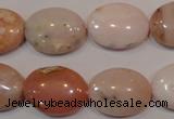 COP1025 15.5 inches 15*20mm oval natural pink opal gemstone beads