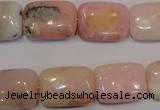 COP1034 15.5 inches 13*18mm rectangle natural pink opal gemstone beads