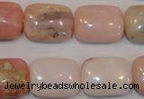 COP1035 15.5 inches 15*20mm rectangle natural pink opal gemstone beads