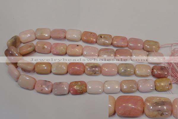 COP1035 15.5 inches 15*20mm rectangle natural pink opal gemstone beads