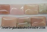 COP12 15.5 inches 13*18mm rectangle natural pink opal beads wholesale