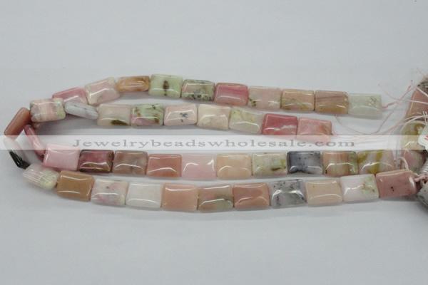 COP12 15.5 inches 13*18mm rectangle natural pink opal beads wholesale