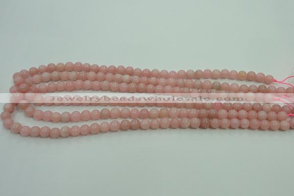 COP1211 15.5 inches 6mm round Chinese pink opal gemstone beads