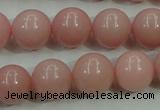 COP1215 15.5 inches 14mm round Chinese pink opal gemstone beads