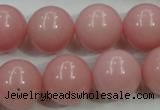 COP1216 15.5 inches 16mm round Chinese pink opal gemstone beads