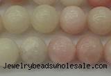 COP1227 15.5 inches 8mm round Chinese pink opal beads wholesale