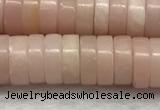 COP1234 15.5 inches 3*8mm heishi Chinese pink opal beads