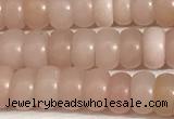 COP1237 15.5 inches 3.5*6mm rondelle Chinese pink opal beads