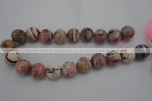 COP1257 15.5 inches 18mm round natural pink opal gemstone beads