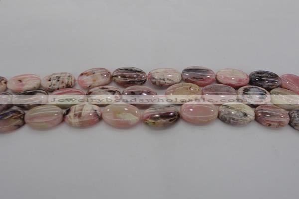 COP1275 15.5 inches 13*18mm oval natural pink opal gemstone beads