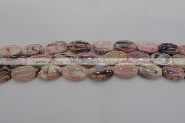 COP1276 15.5 inches 15*20mm oval natural pink opal gemstone beads