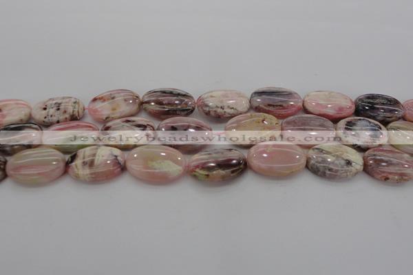 COP1277 15.5 inches 18*25mm oval natural pink opal gemstone beads