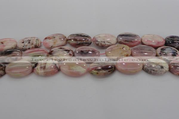 COP1278 15.5 inches 20*30mm oval natural pink opal gemstone beads